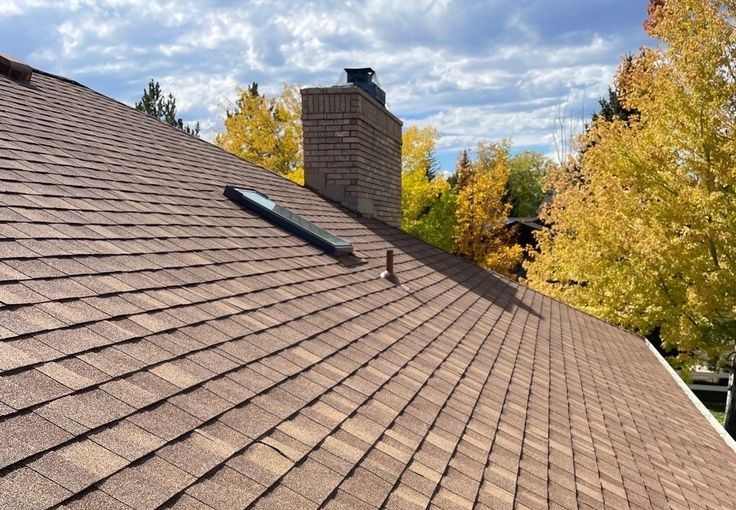 Storm damaged roof
